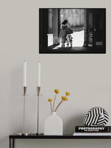 Woman with the bicycle Poster och Canvastavla