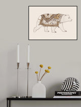 Ours Blanc Poster och Canvastavla