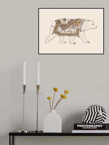 Ours Blanc Poster och Canvastavla