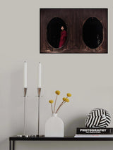 Two windows and the monk Poster och Canvastavla