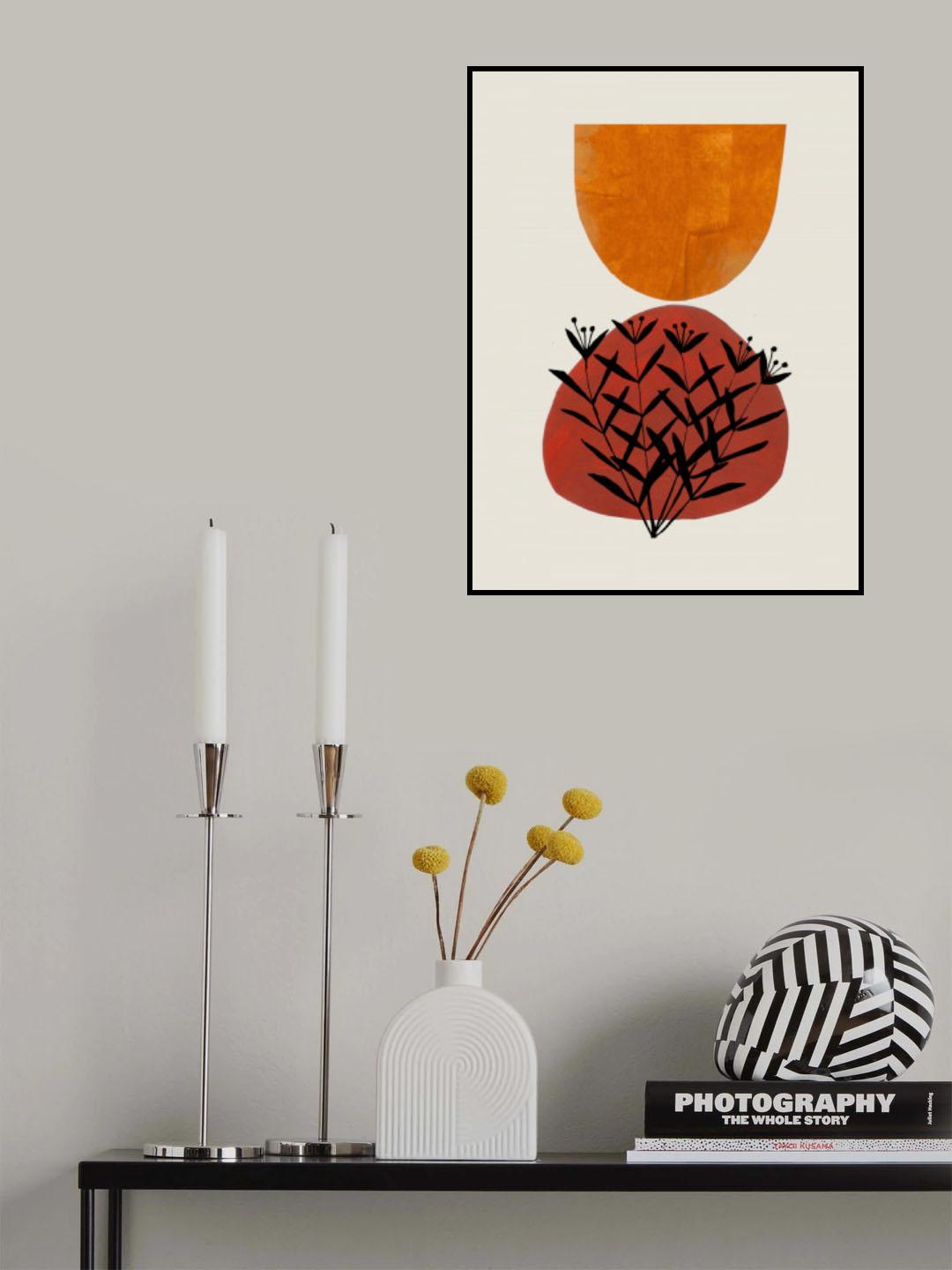 Fall Flowers Poster och Canvastavla
