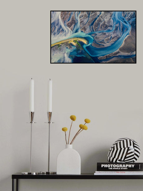 Twilight's Glacial Embrace Poster och Canvastavla