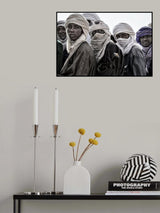 On a pickup truck leaving the gerewol festival - Niger Poster och Canvastavla
