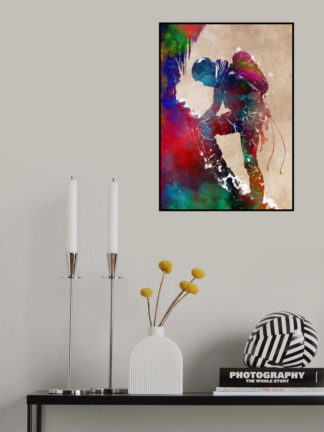 Mountaineer Sport Art 13 Poster och Canvastavla
