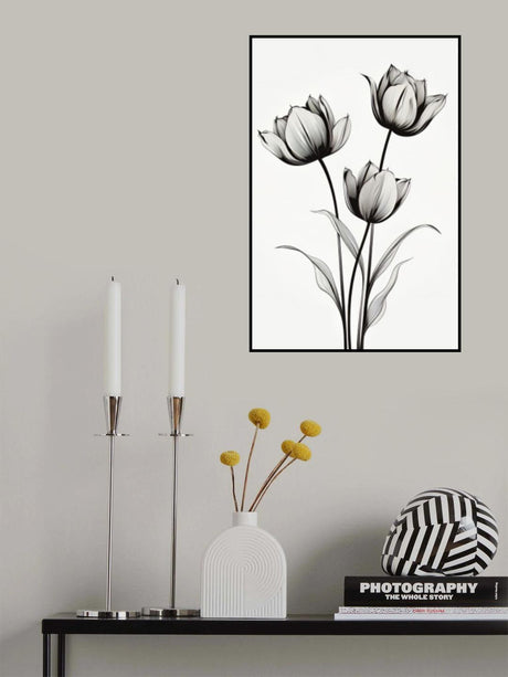 Black Tulips Poster och Canvastavla