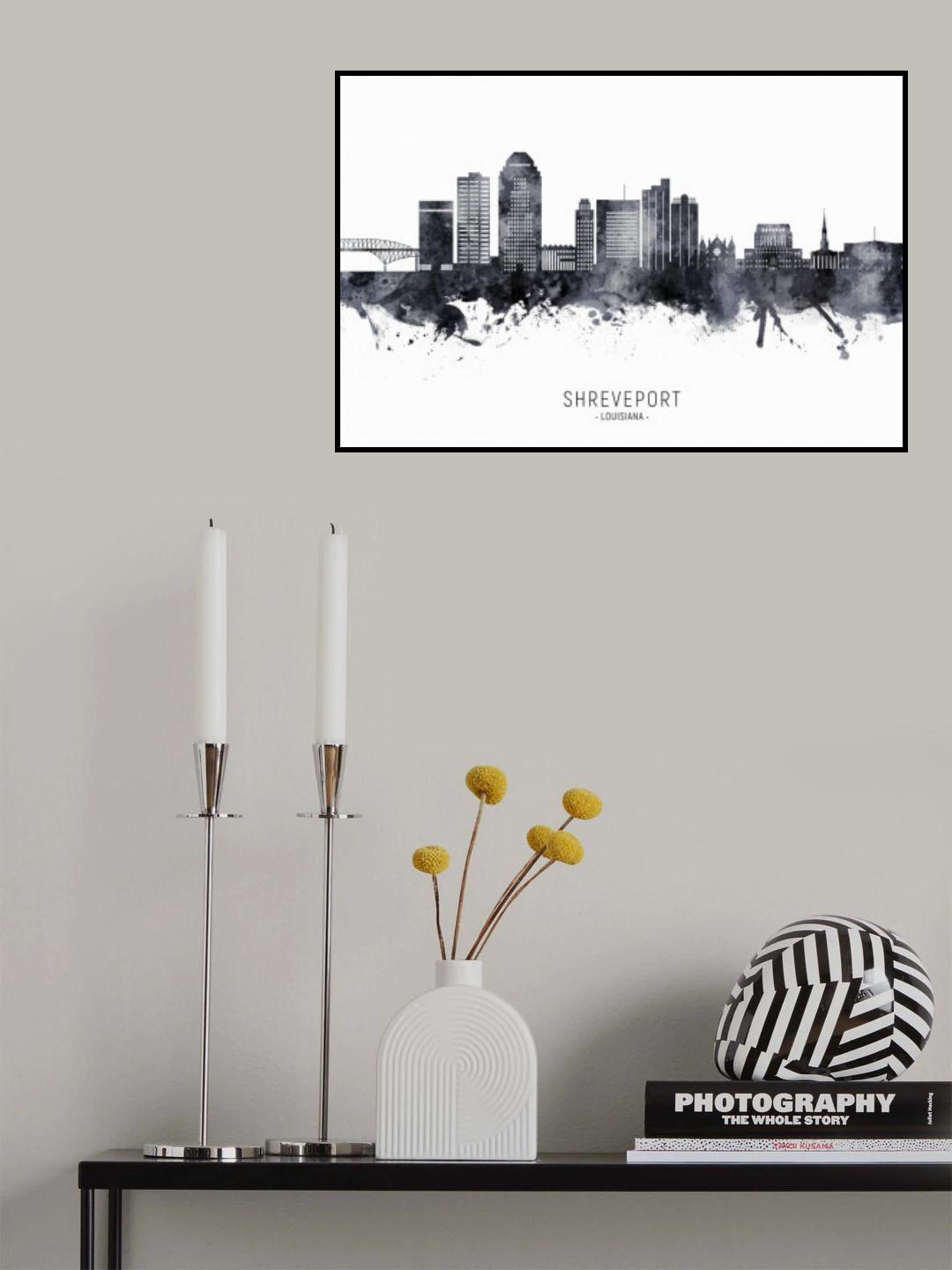 Shreveport Louisiana Skyline Poster och Canvastavla