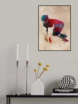 American Football Player Sport Art 12 Poster och Canvastavla