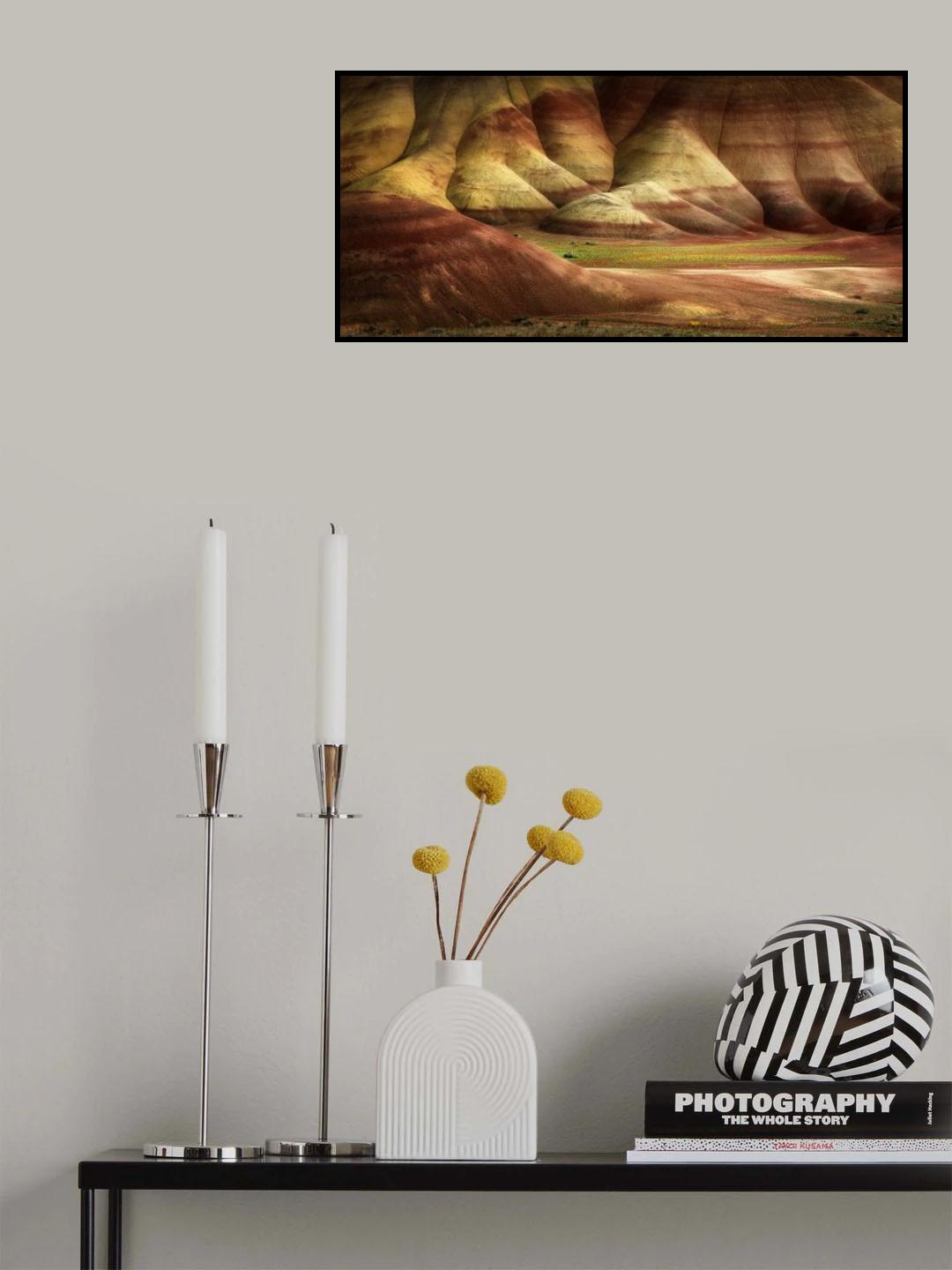Painted Hills in Spring Poster och Canvastavla