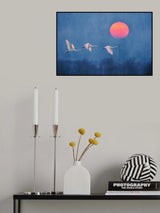 Foggy Sunrise Poster och Canvastavla