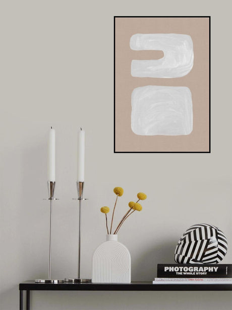 Mid Century Brown III Poster och Canvastavla