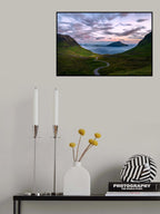 Sundown Light of Faroe Islands Poster och Canvastavla