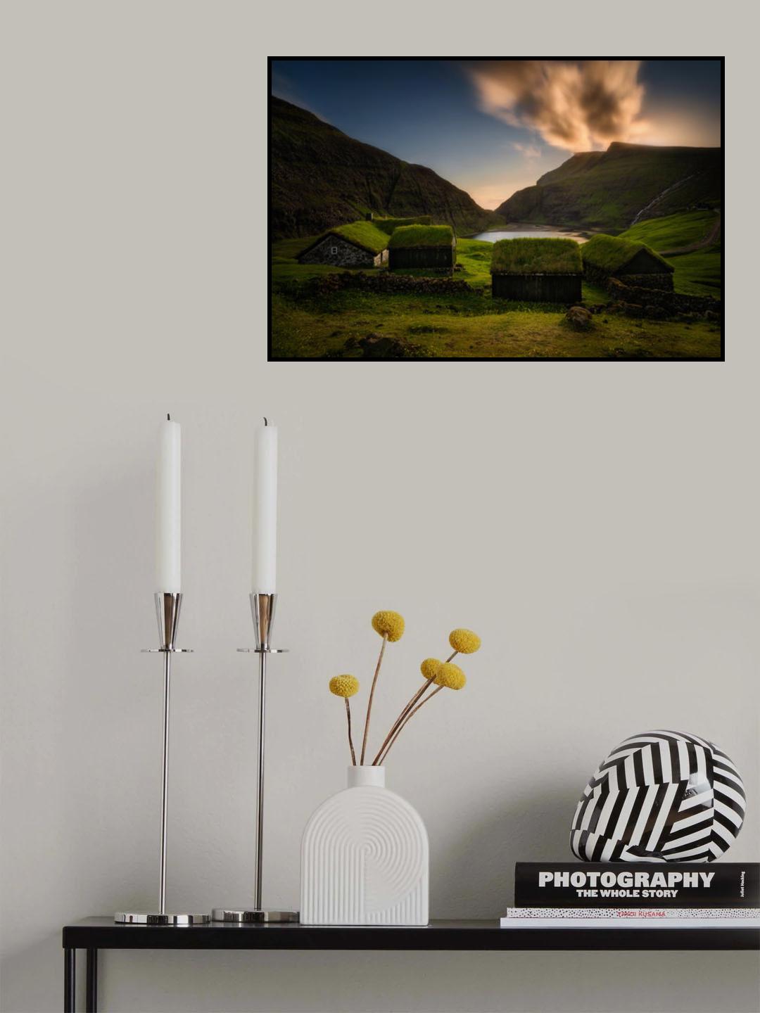 Saksun village Poster och Canvastavla