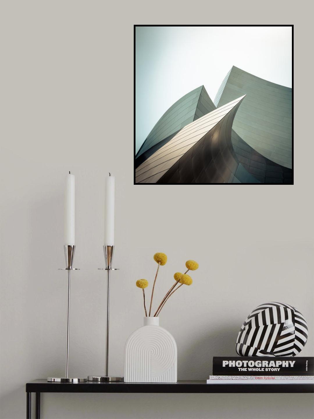 Walt Disney Concert Hall - study I Poster och Canvastavla