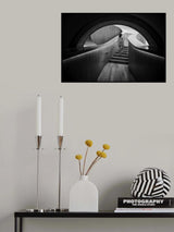 The girl going up stairs Poster och Canvastavla
