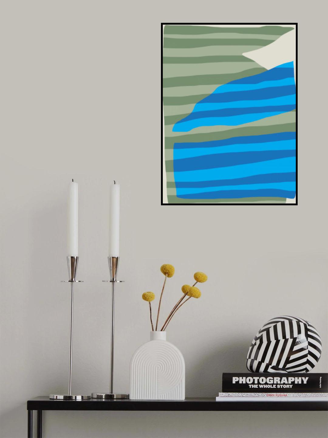 Abstract Stripe Minimal Collage Poster och Canvastavla