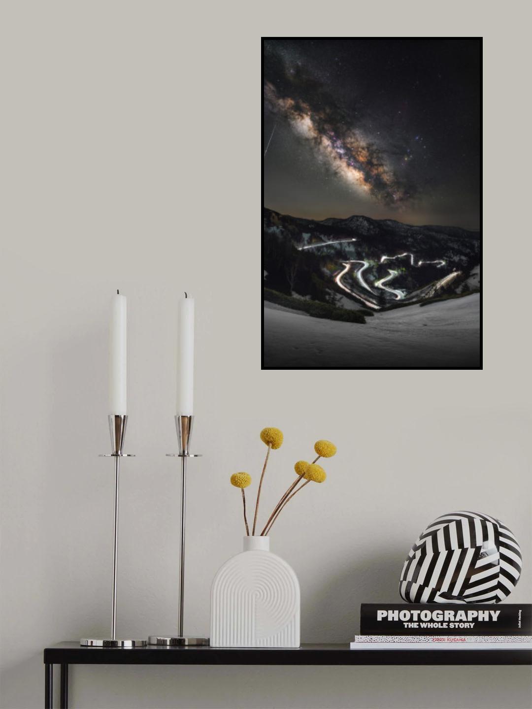 A twinkling flash in the dark night Poster och Canvastavla