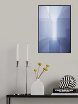 Abstract in blue Poster och Canvastavla