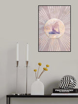 Sun Boho Yoga Pink 2 Poster och Canvastavla