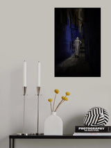 In the alleys of the city chaouen in Morocco Poster och Canvastavla