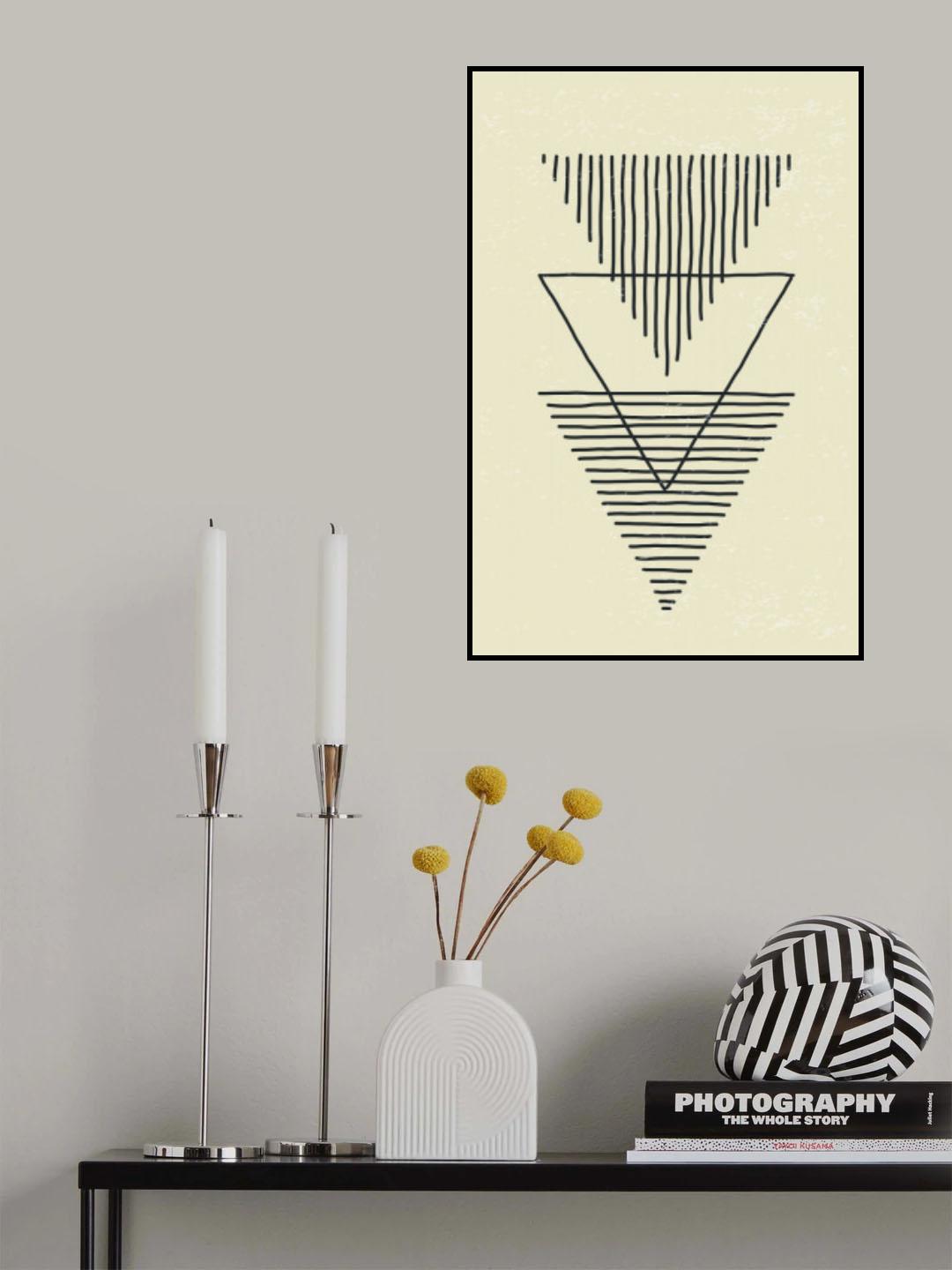 Boho Triangles Poster och Canvastavla