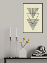 Boho Triangles Poster och Canvastavla