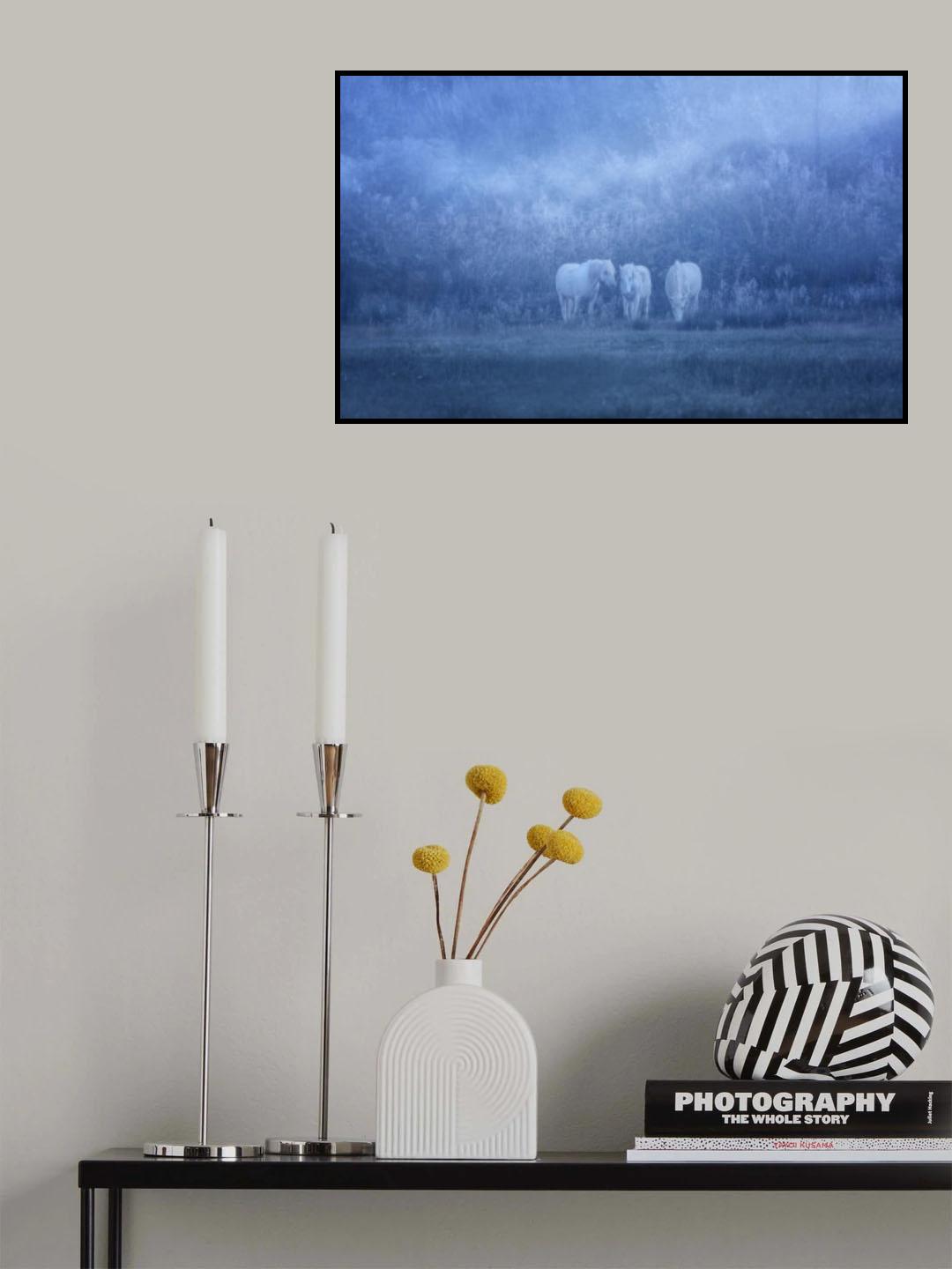 white horses Poster och Canvastavla