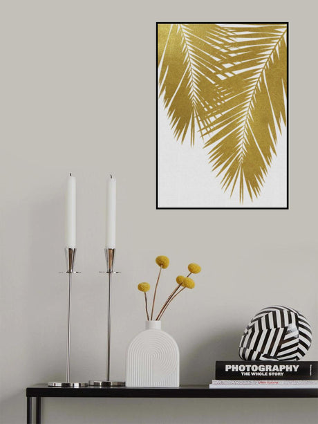 Palm Leaf Gold II Poster och Canvastavla