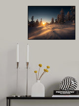 Burning Snow Storm Poster och Canvastavla