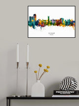 Oldham England Skyline Poster och Canvastavla