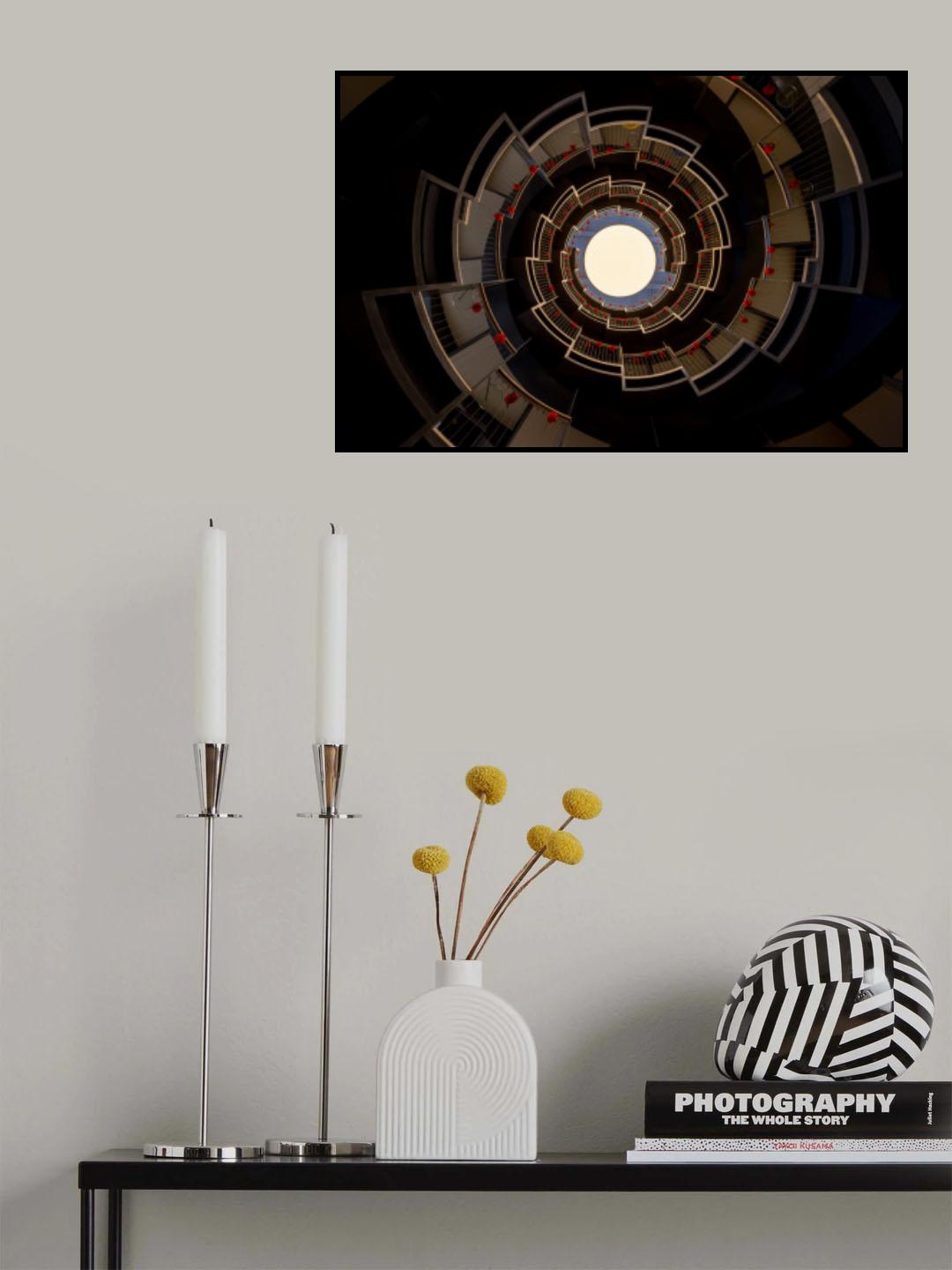Circular staircase Poster och Canvastavla