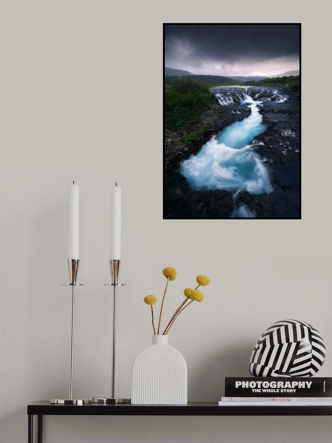 Waterfall Poster och Canvastavla