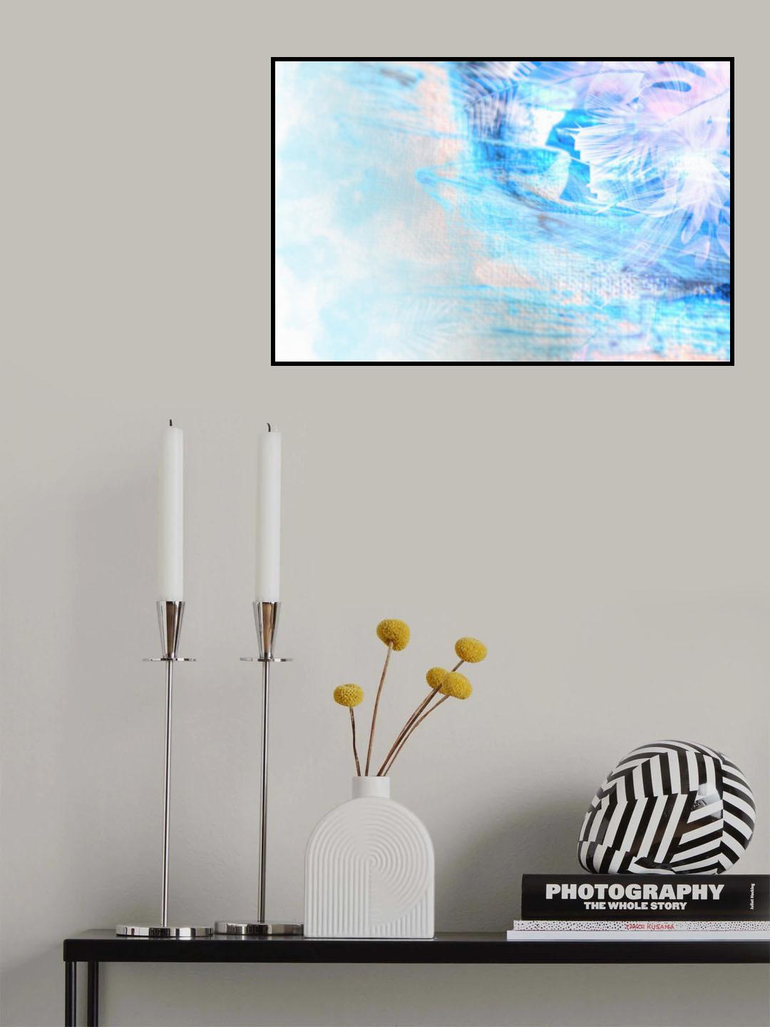 Ombre010bluepaint Poster och Canvastavla