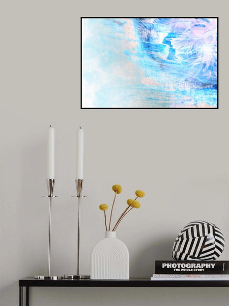 Ombre010bluepaint Poster och Canvastavla