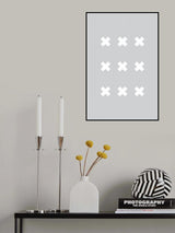 Cross Gray Poster och Canvastavla