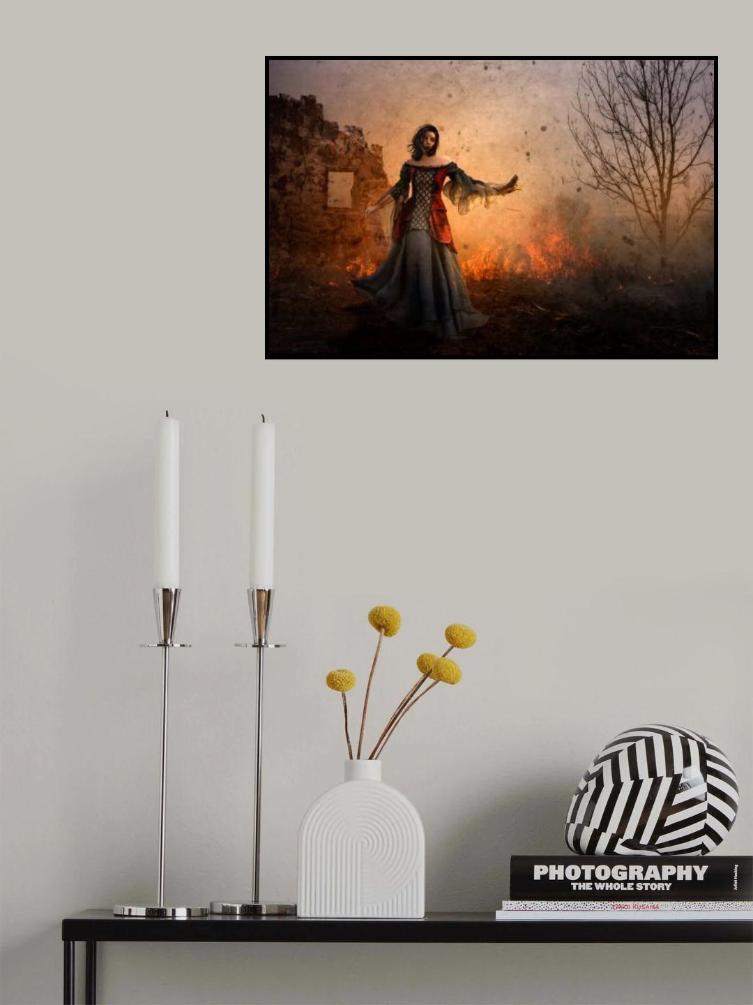 ...for in darkness I was walking and destruction lay around me.... Poster och Canvastavla
