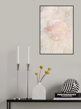 Sunshine beige gold portrait Poster och Canvastavla