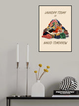 Laundry Naked Pictufy Poster och Canvastavla