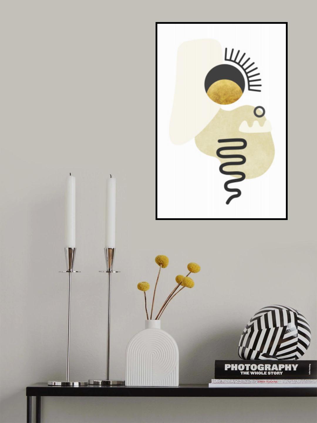 Tropical Villa Color and Shapes 18 Poster och Canvastavla