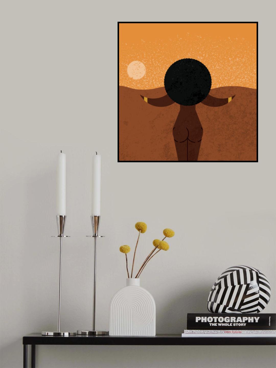 African Woman Poster och Canvastavla