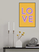 Orange Love Poster och Canvastavla