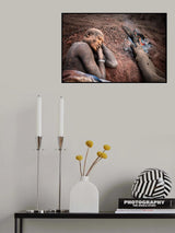 Asleep by the fire Poster och Canvastavla