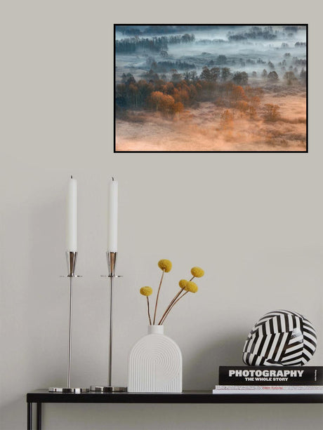 Autumnal misty dawn Poster och Canvastavla