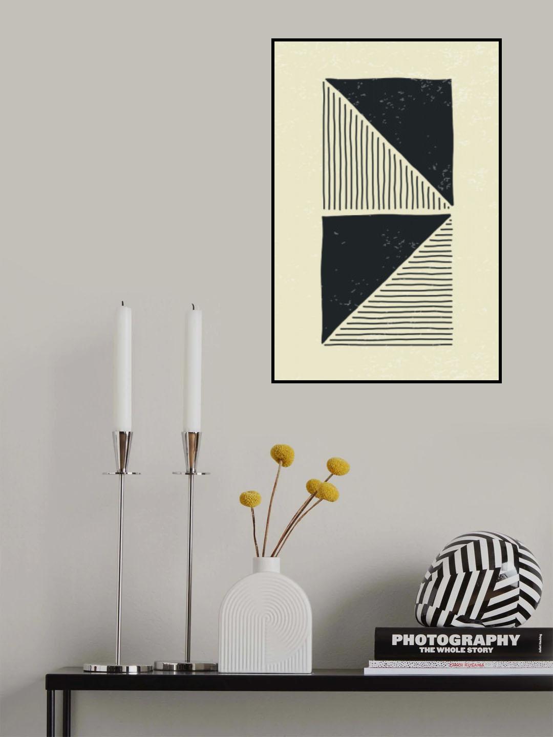 Abstract Black Set #2 Poster och Canvastavla