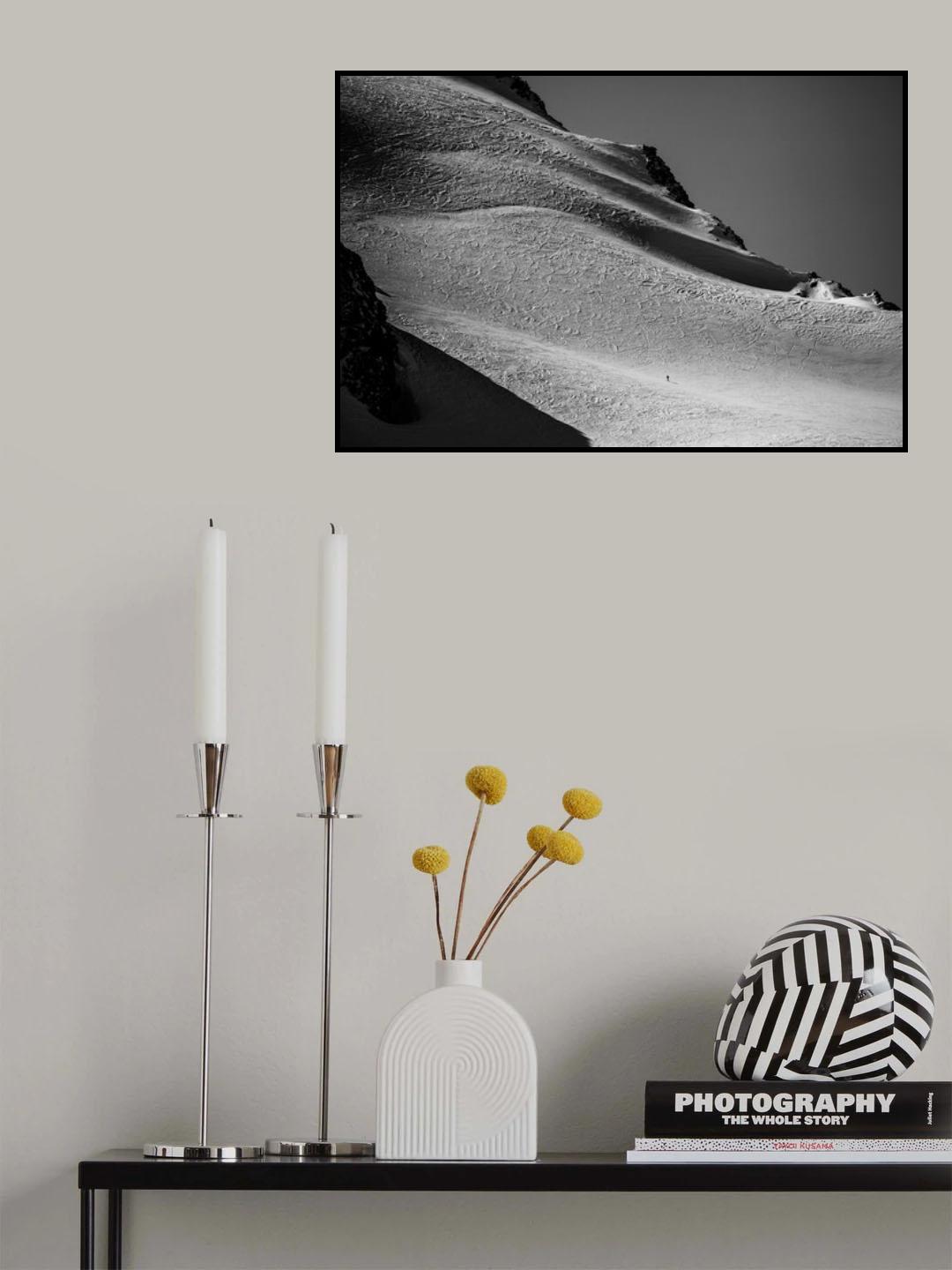 Ascending the scribbled mountain Poster och Canvastavla