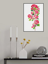 Crataegus laevigata 'Paul's Scarlet' botanical painting Poster och Canvastavla