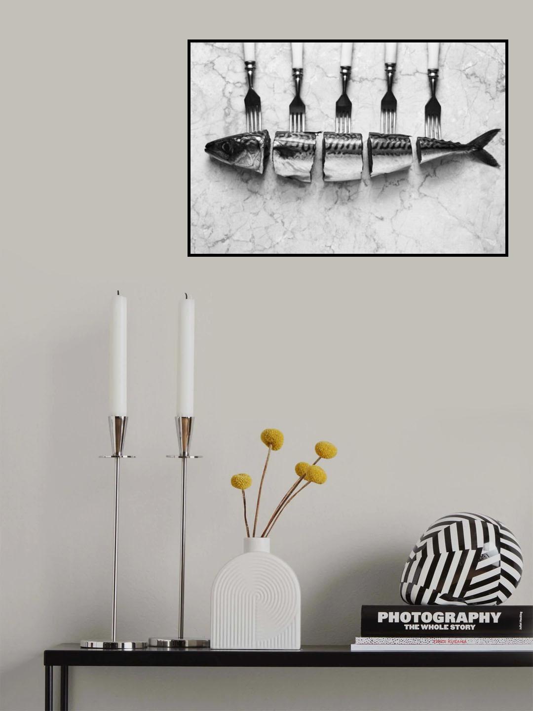 Mackerel&amp;Forks Poster och Canvastavla