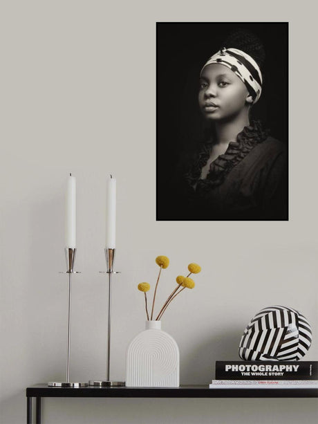 Monochrome Portrait Poster och Canvastavla