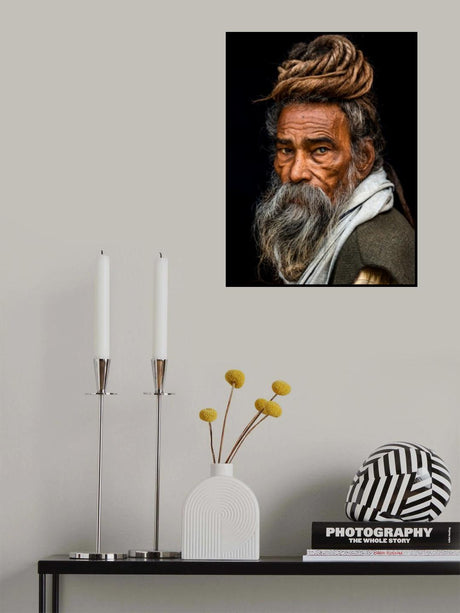 Portrait of a Sadhu... Poster och Canvastavla