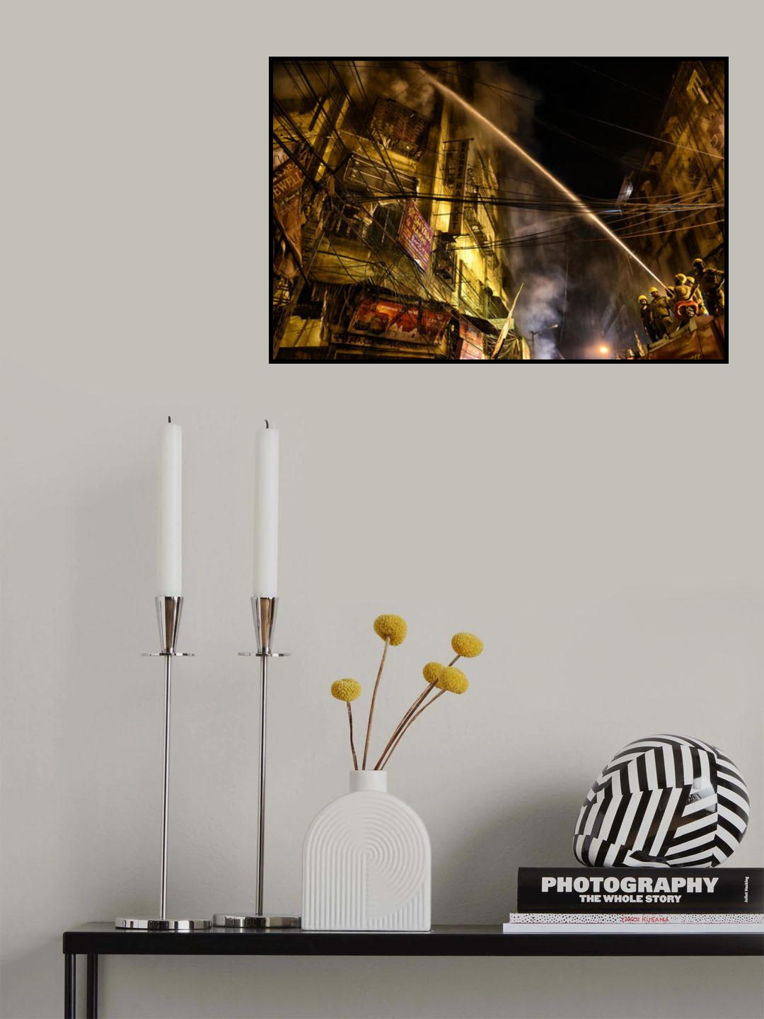 Fire Fighting Poster och Canvastavla
