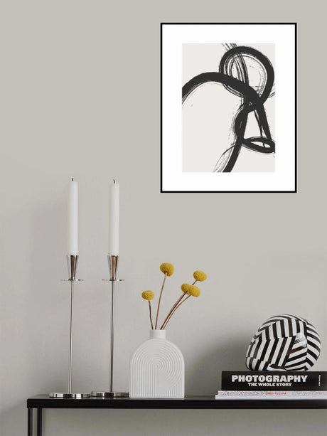 Abstract Brush No1 Poster och Canvastavla